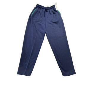 American Sportif Vintage 90’s Women's Blue High-Rise Pull-On Sweat Pants With Po